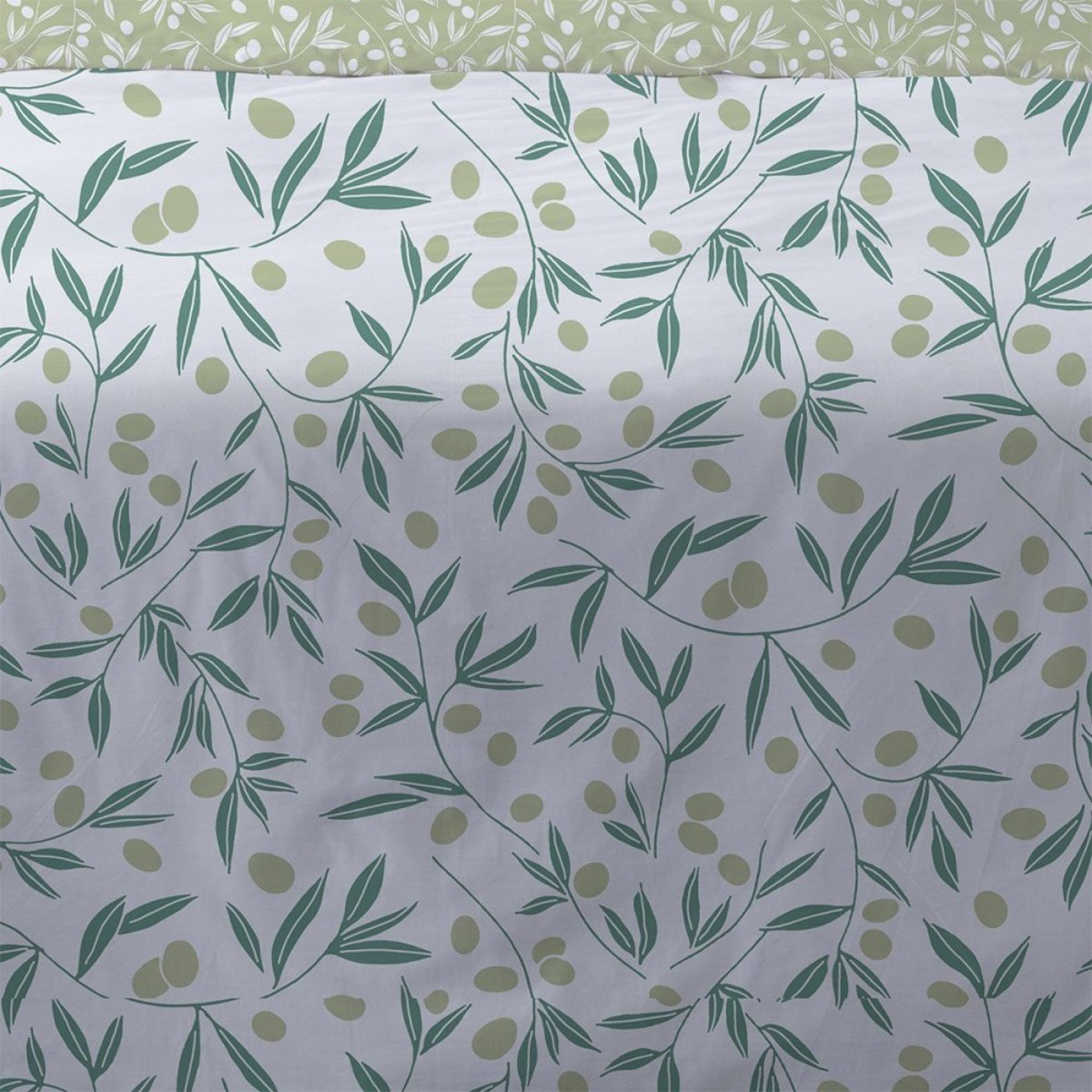 Housse De Couette 240x220 Misaki Vert + 2 Taies vert, DECORATIE