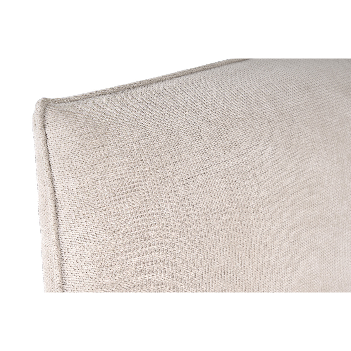 Lit coffre 2 places 160x200 cm en tissu chenille beige VIGO beige, MILIBOO