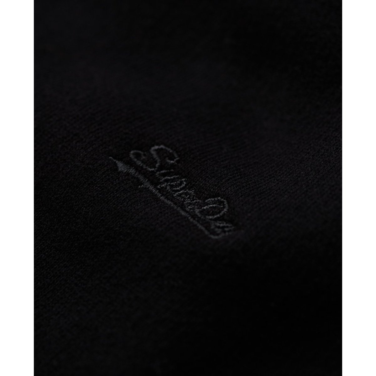 Sweat ras-du-cou à logo Essential noir, SUPERDRY