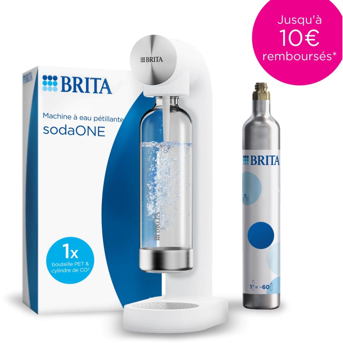 Machine à soda sodaone blanche blanche, BRITA