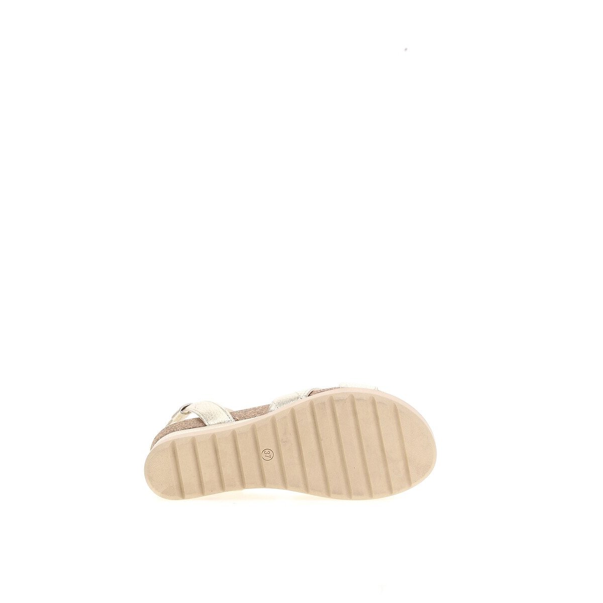Leather Wedge Sandals platinum, MJUS