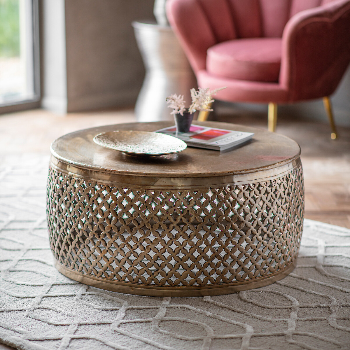 Kerala Morrocan Fretwork Coffee Table gold-coloured, ÉDITÉ