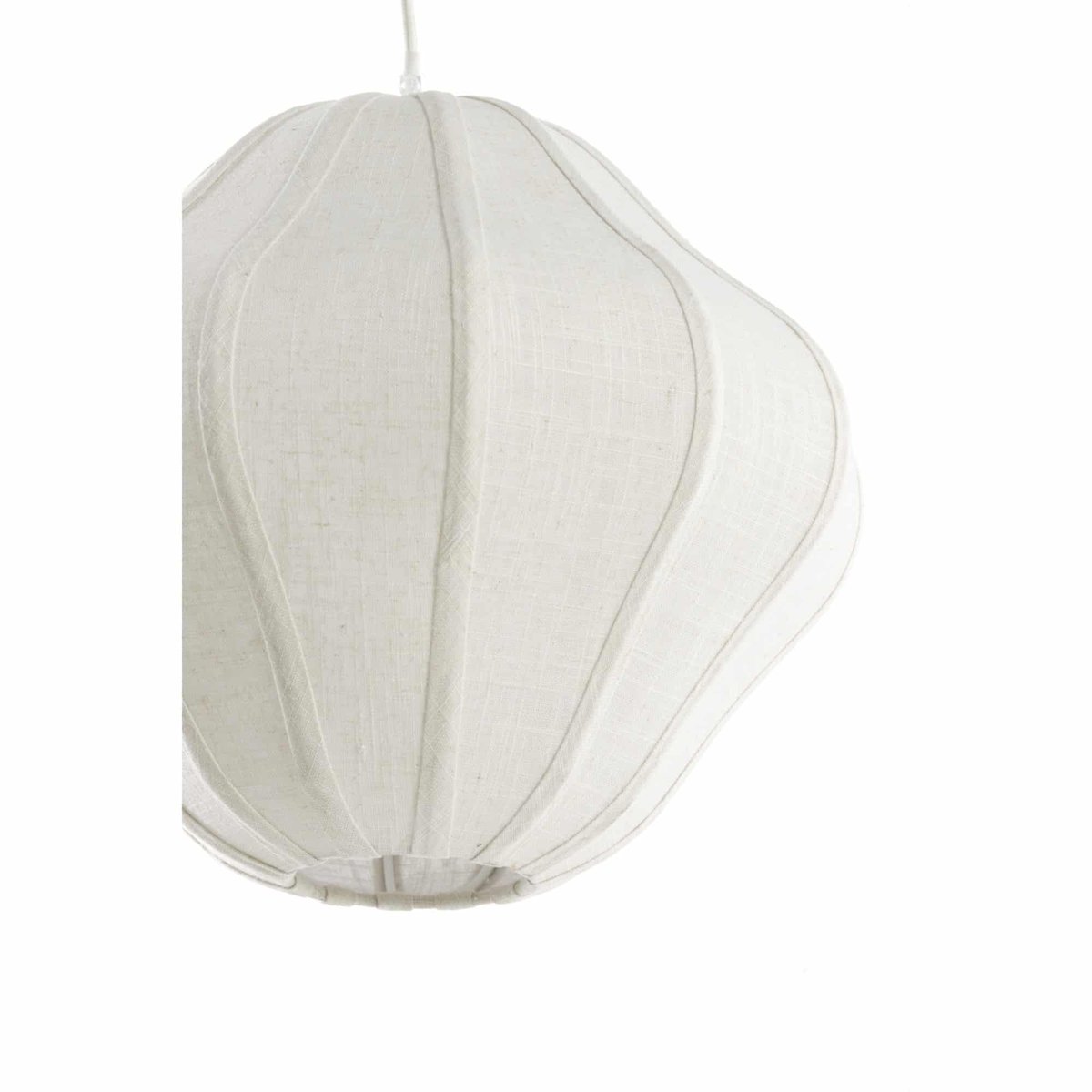 Lampe Suspendue Textiles SUKAU crème, LIGHT & LIVING 