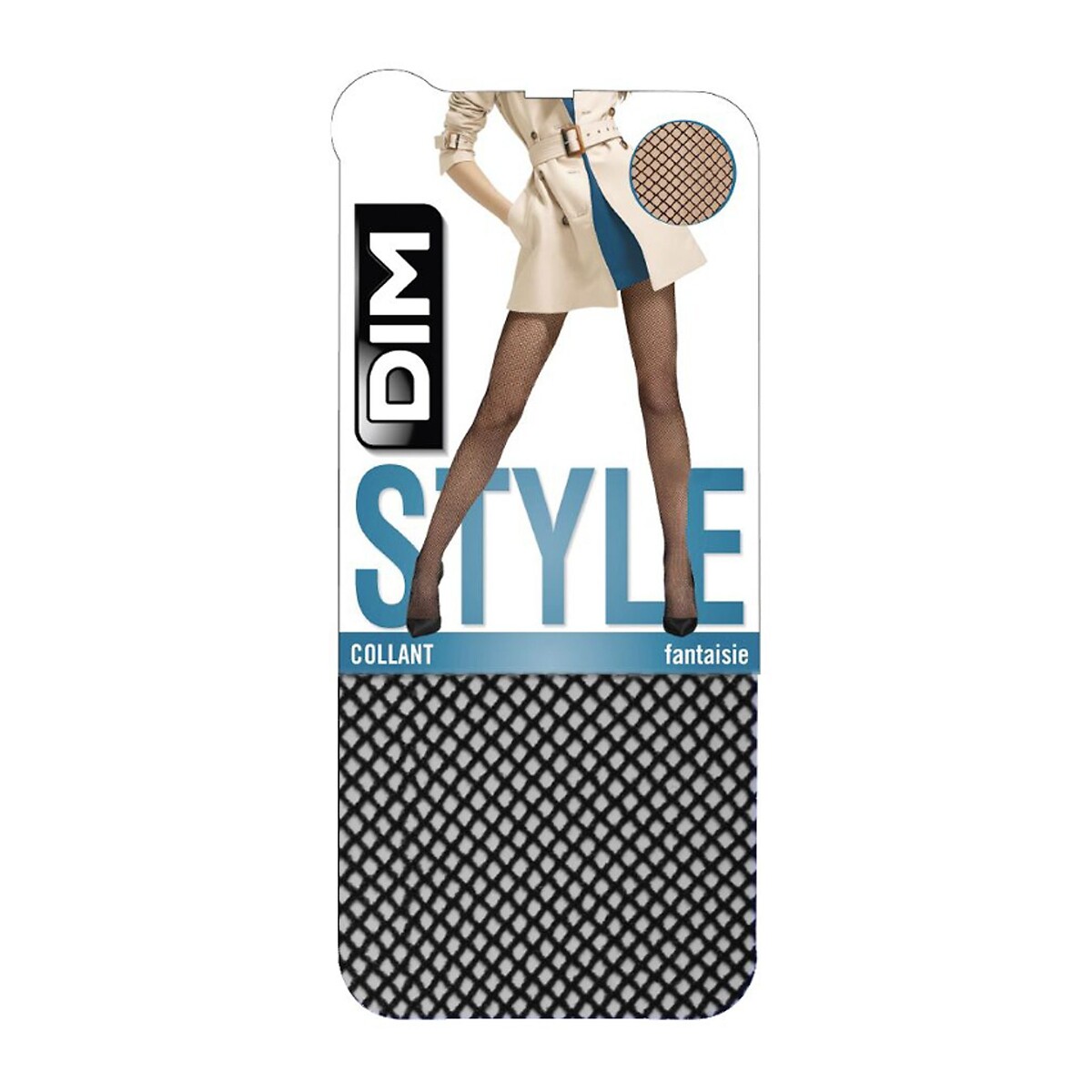 Collant a rete 73 denari Madame So Fashion nero , DIM