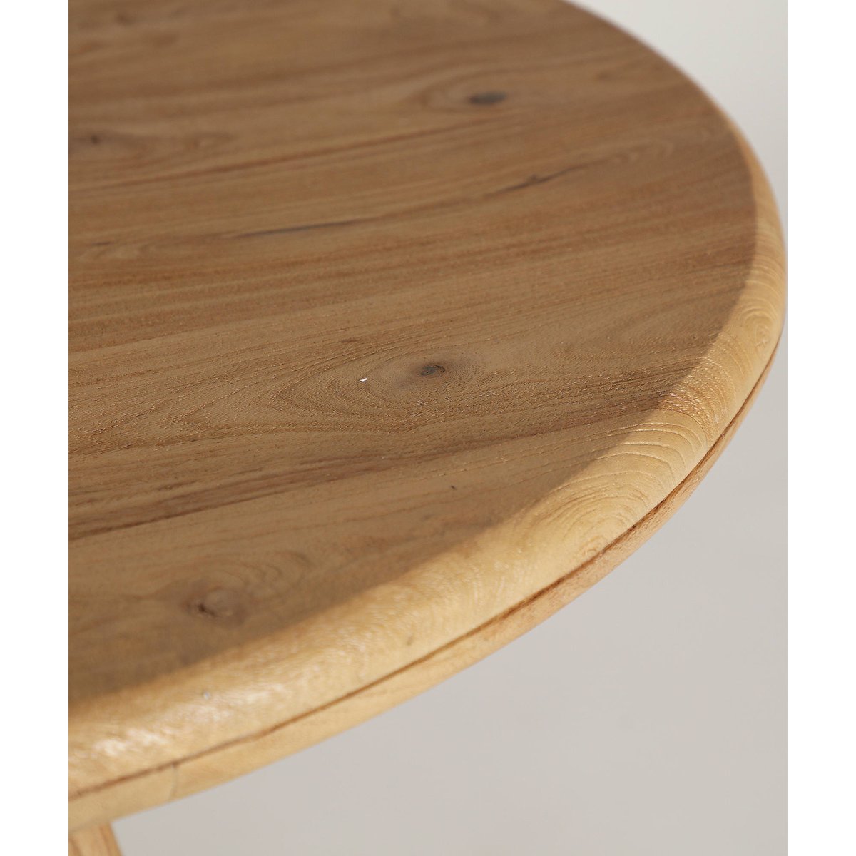 Table à manger ronde bois de manguier bois clair, RECOLLECTION
