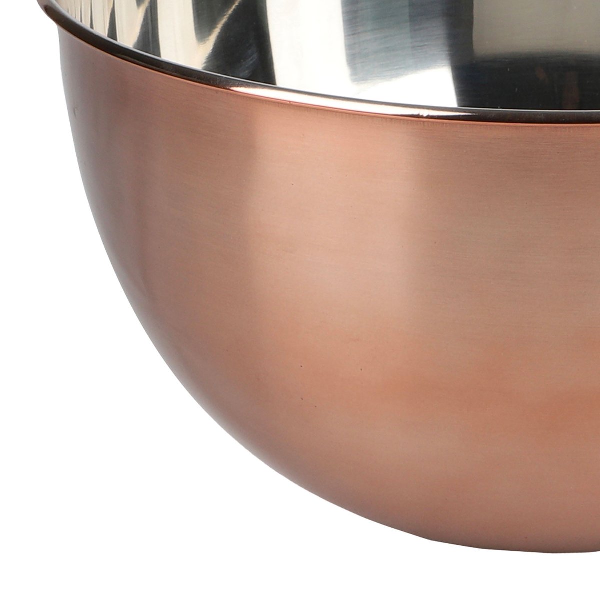Saladier en inox doré rose 25x25x12cm doré, WADIGA