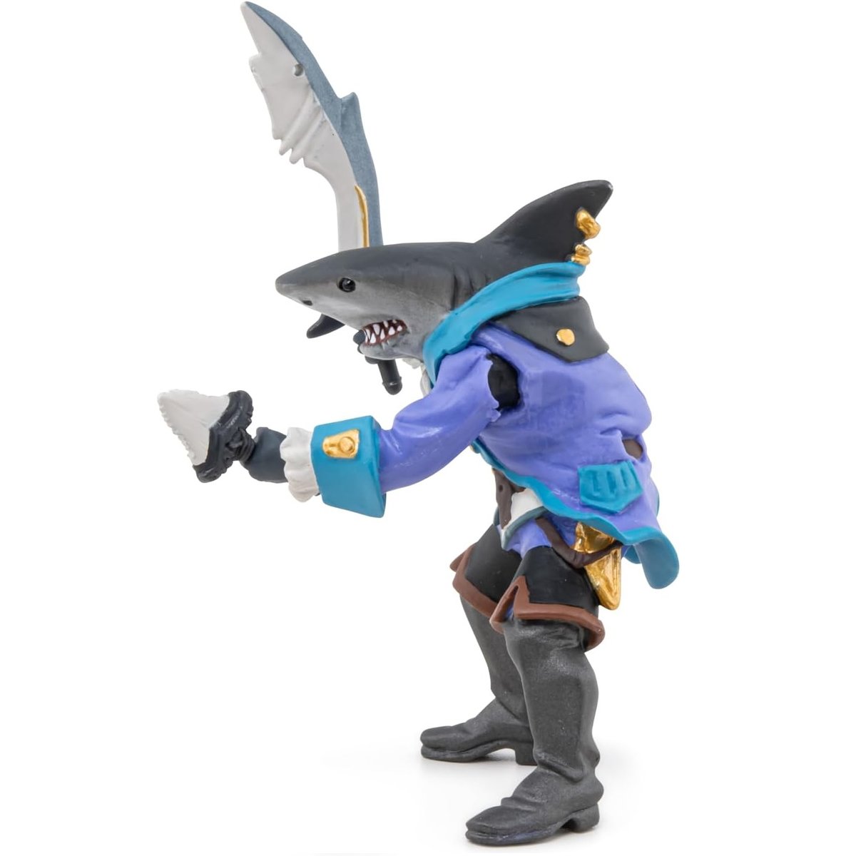 Figurine Pirate mutant requin bleu, PAPO