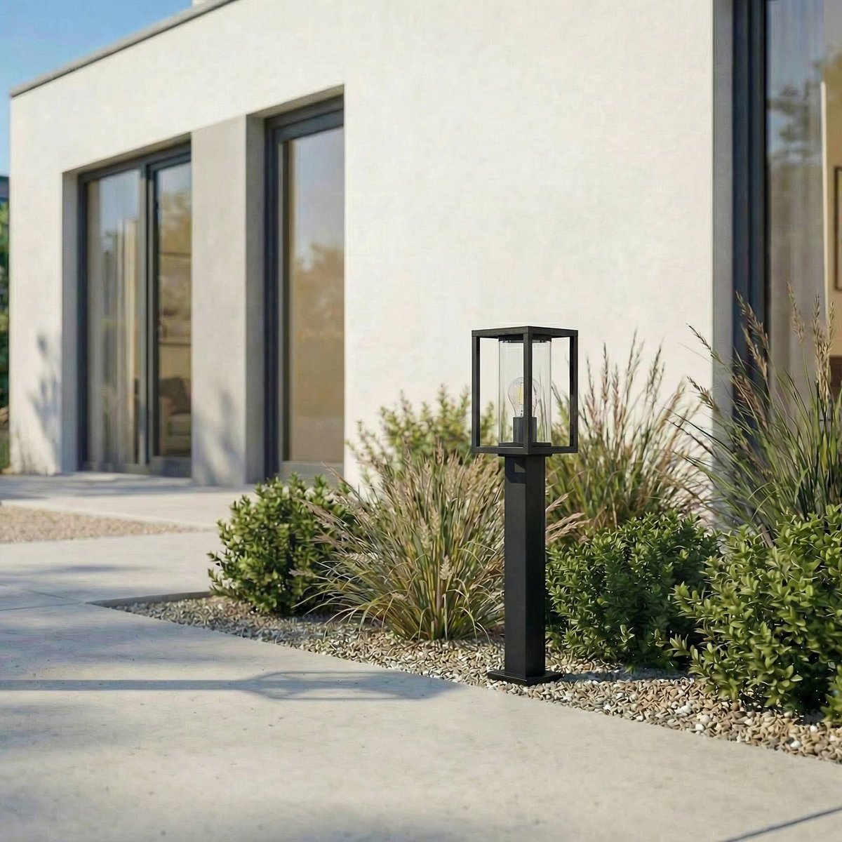 Luminaire extérieur en aluminium moderne anthracite, LUCANDE