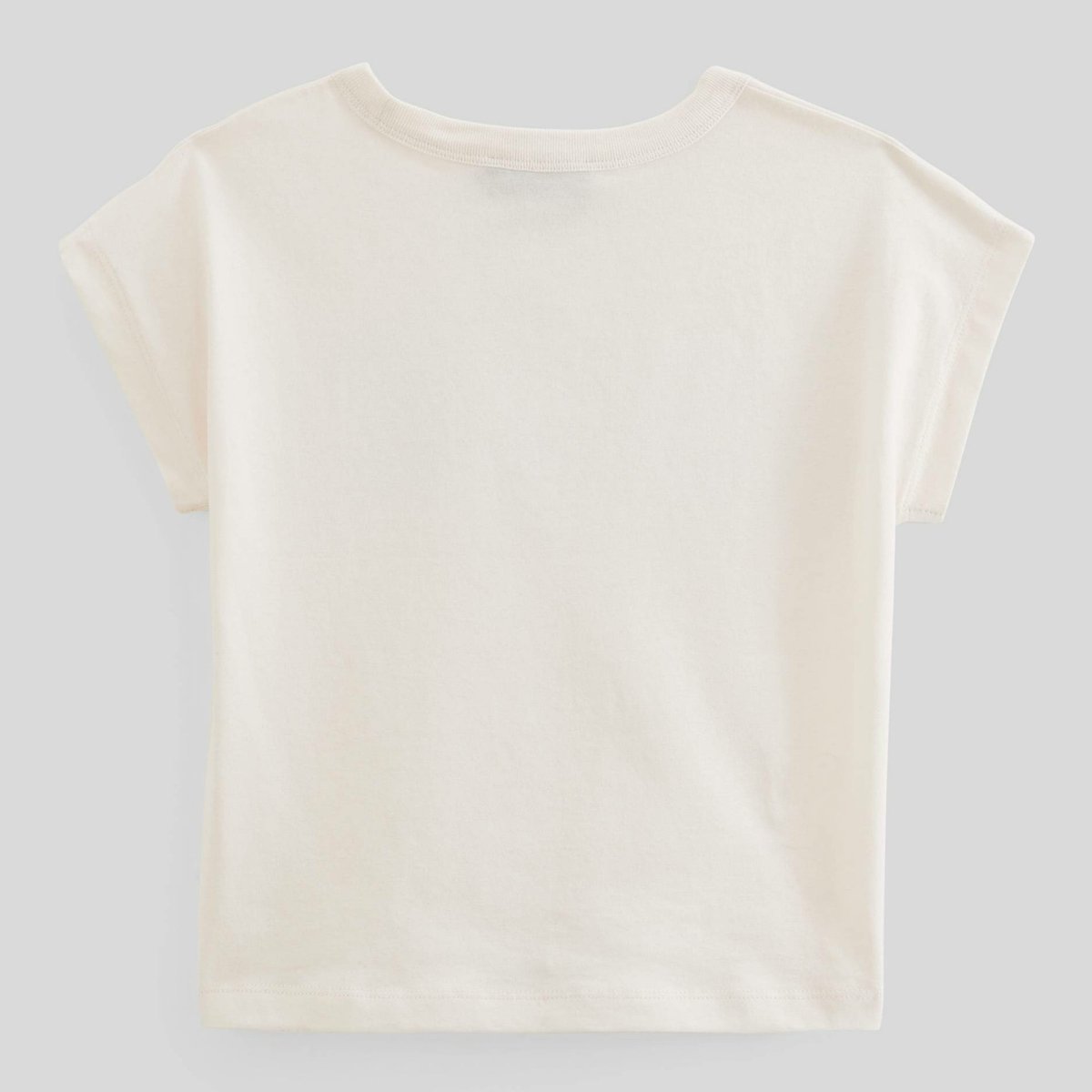 T-shirt à inscription en coton BIO GOTS naturel, MONOPRIX