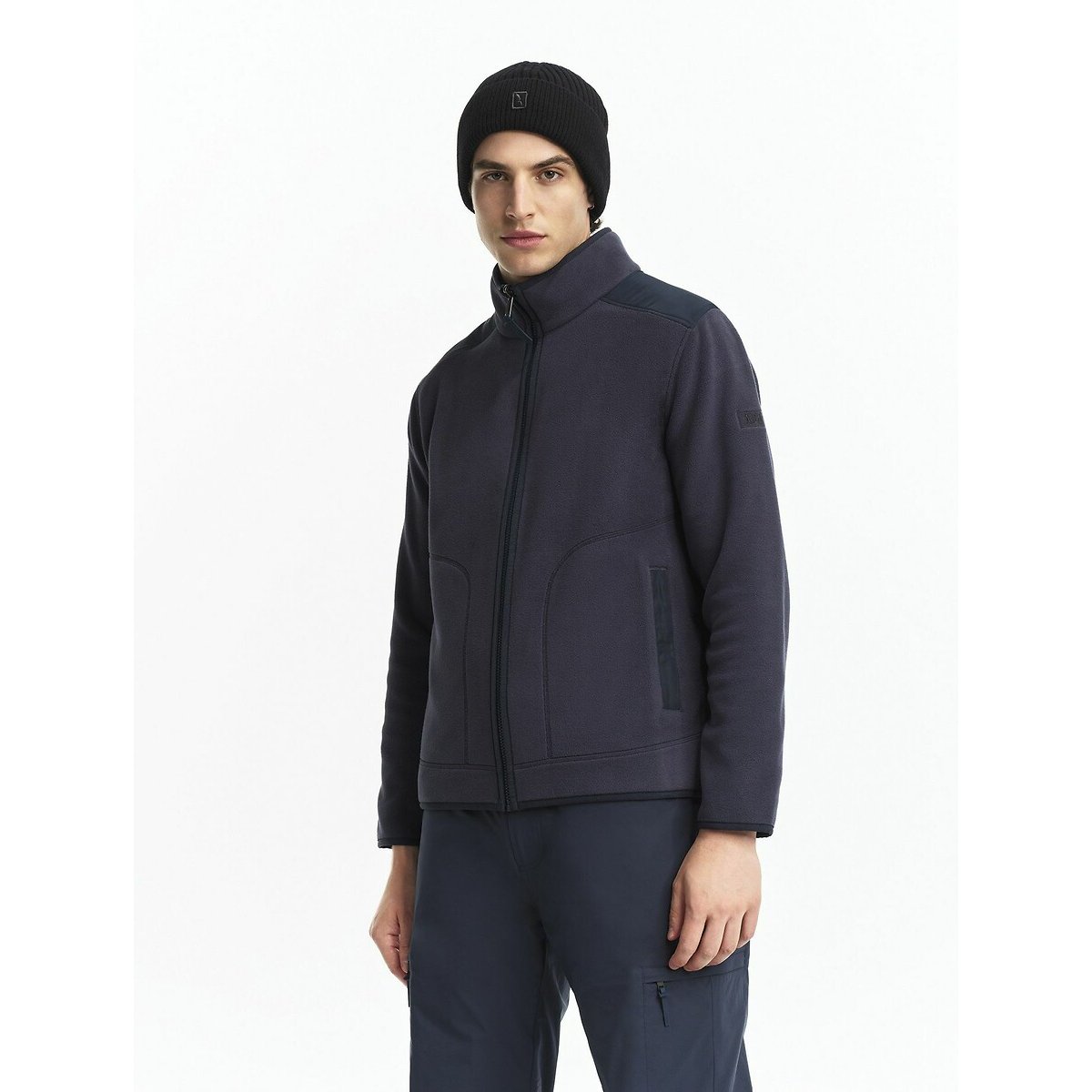 Polaire zippée microfibre Polartec 200 bleu marine, AIGLE