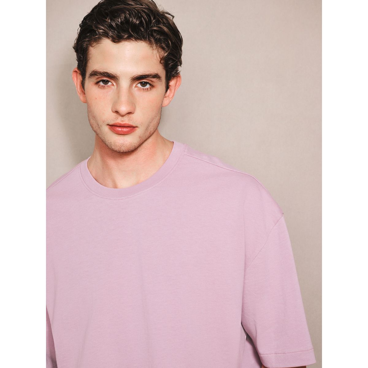 T-shirt oversize épais edit lilas, NEXT