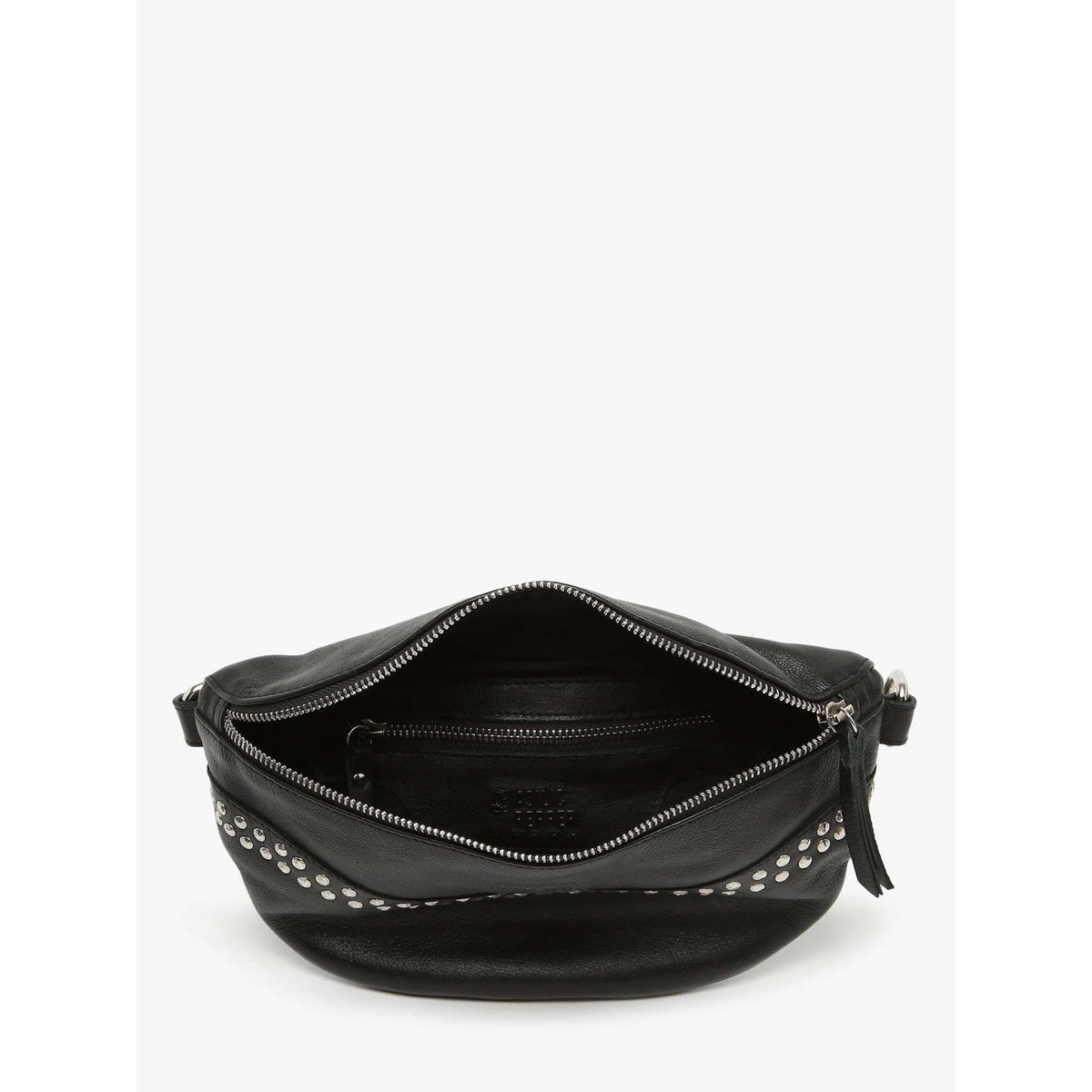 Sac banane cuir black, BASILIC PEPPER