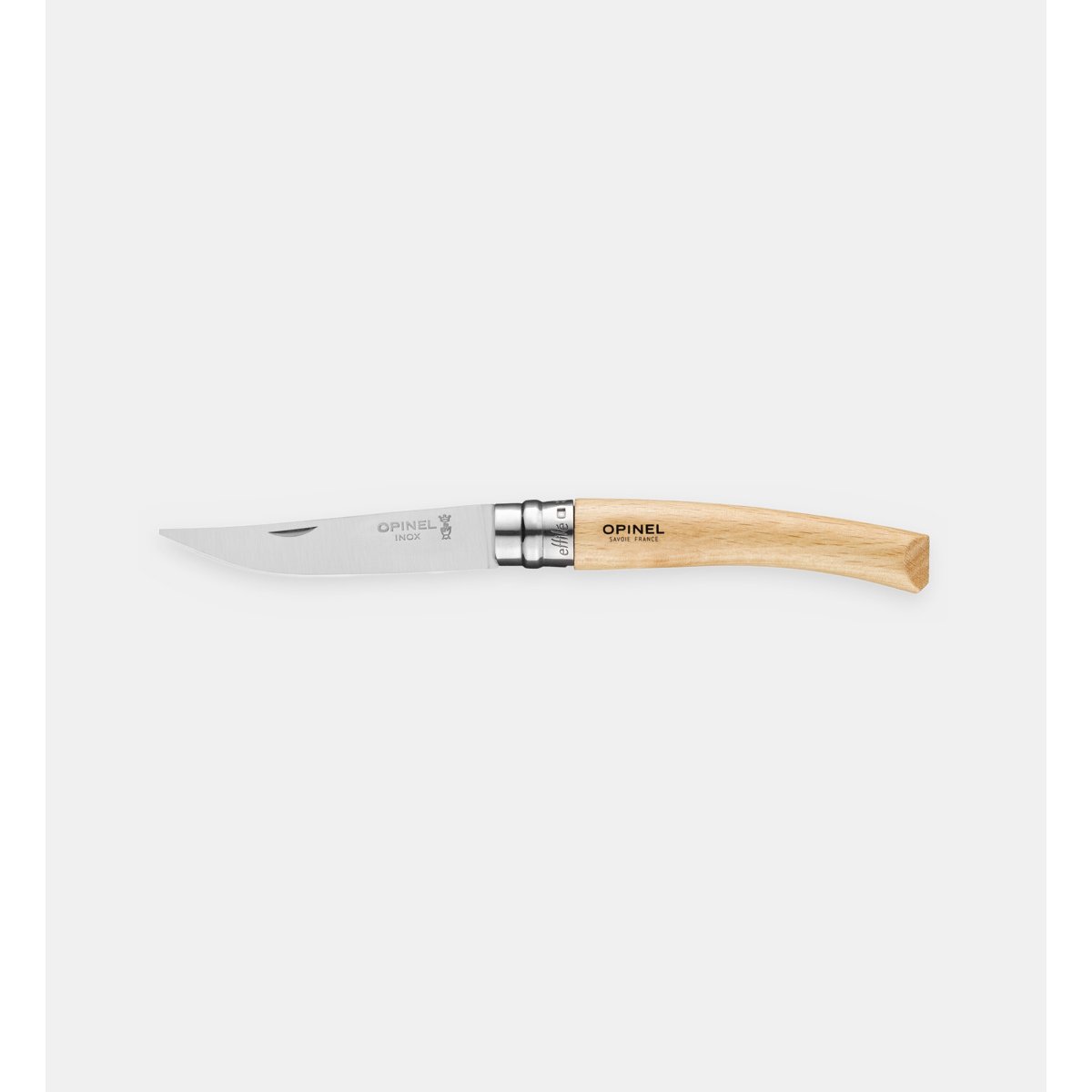 Couteau effilé n°8 en bois d'olivier couleur unique, OPINEL