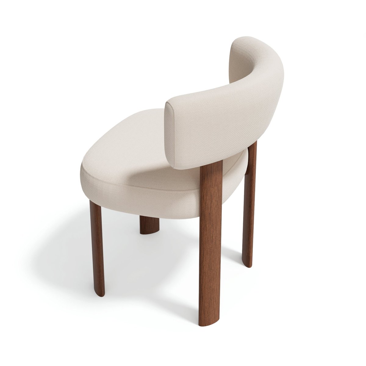 Lot de 2 chaises en velours chenillé RICH crème, SIA HOME