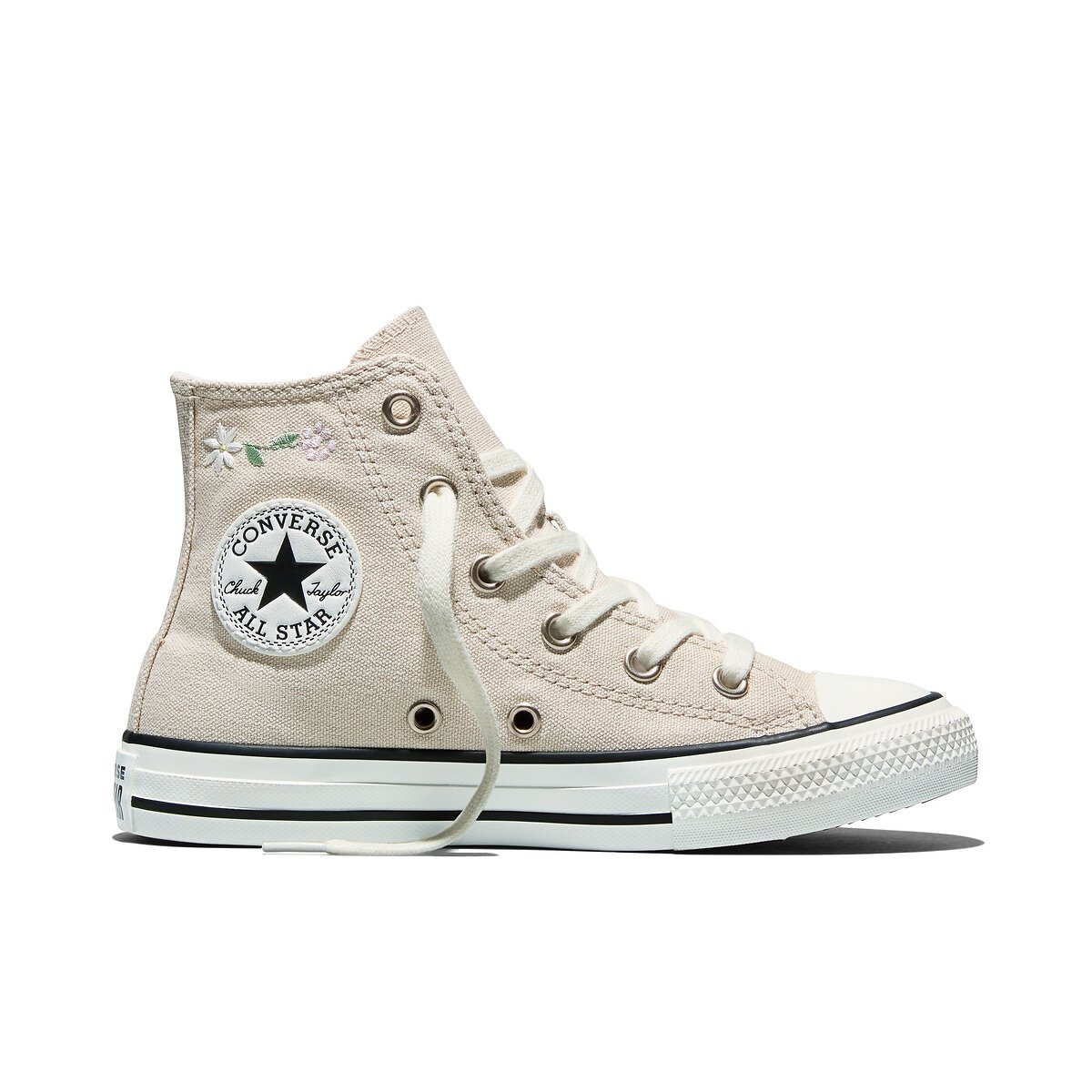 Baskets CHUCK TAYLOR ALL STAR EMBROIDERED FLOWERS classic ecru/vintage white, CONVERSE