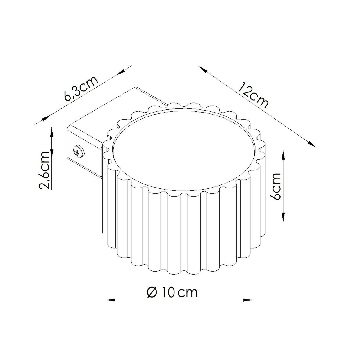 Applique murale Aluminium Rose Gx53 1 AURA rose, EDEN