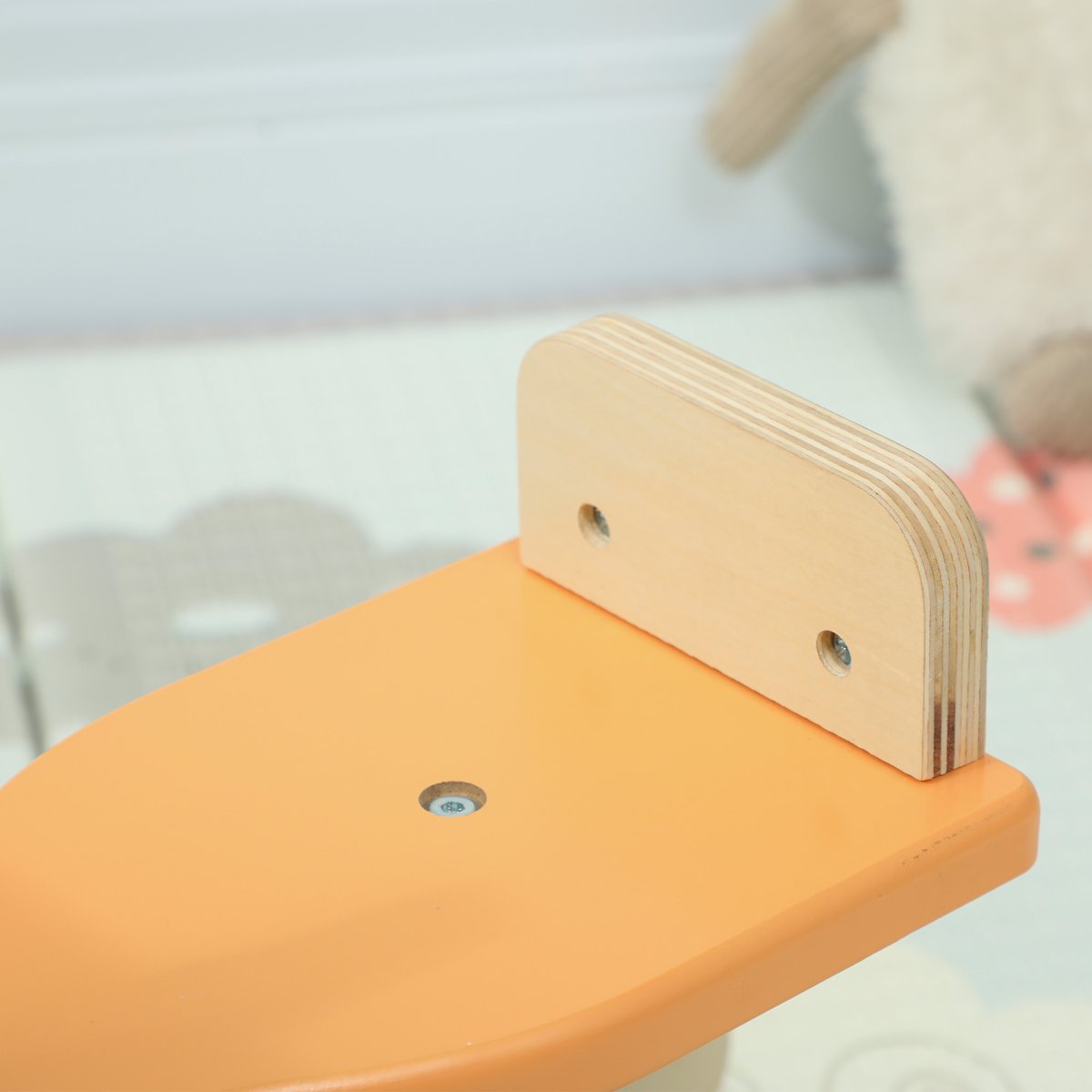 Cheval à bascule pour enfants Contreplaqué vert foncé, orange, bois, AIYAPLAY