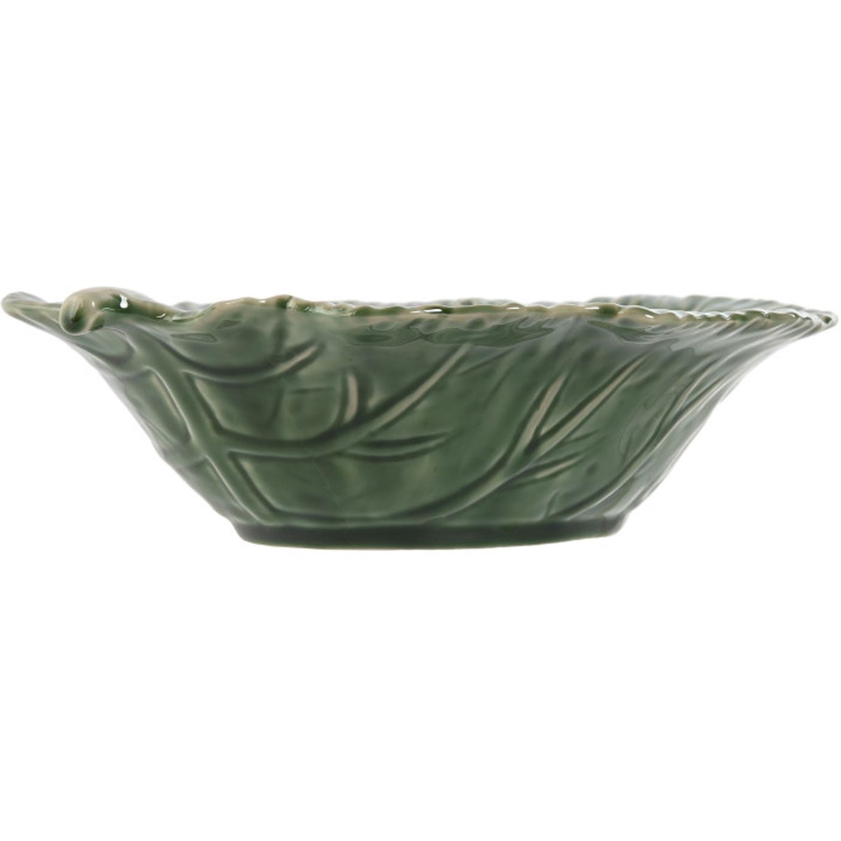 Saladier rond en grès chou vert 27.5x23x7cm vert, WADIGA