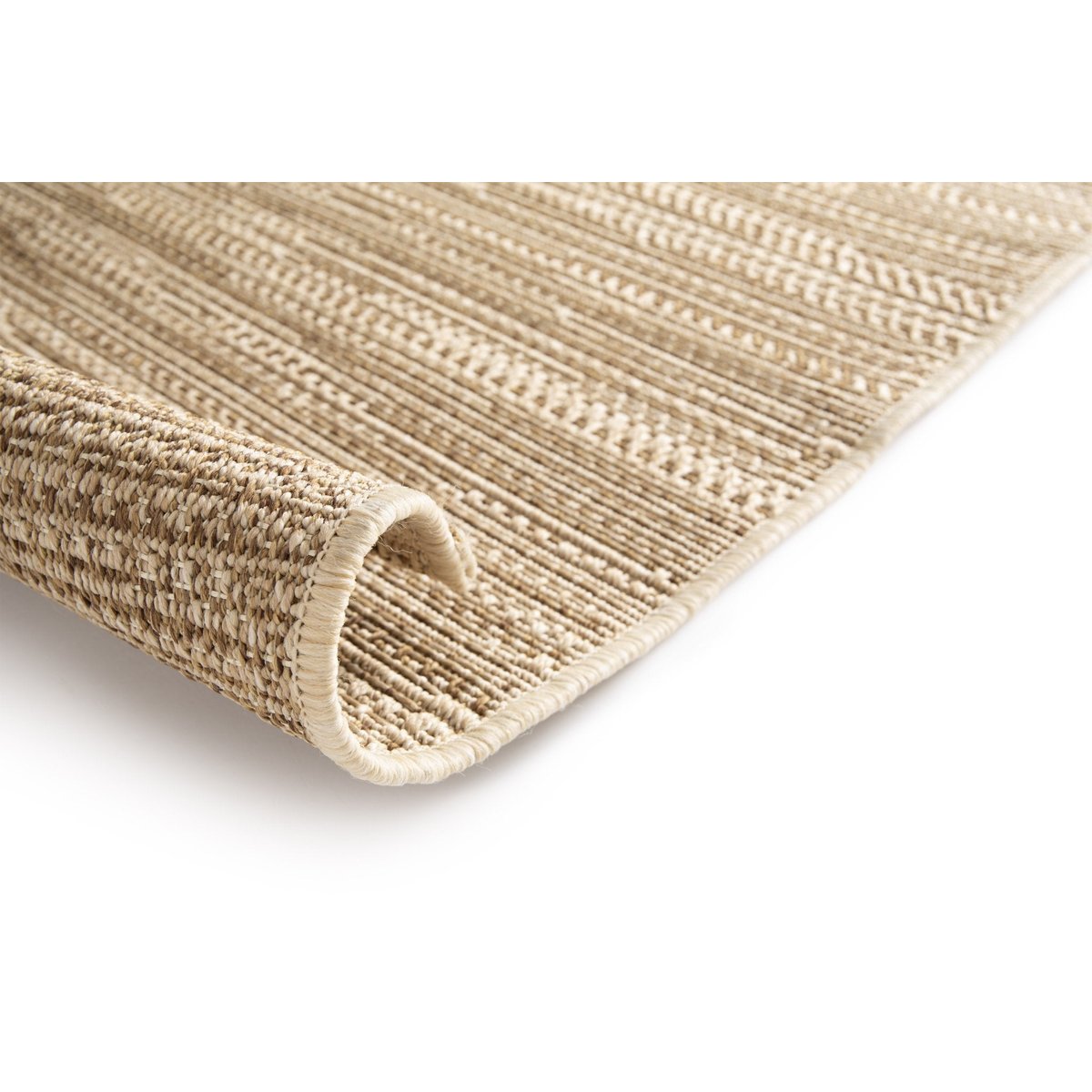 Tapis intérieur extérieur de style ethnique KUBA brun naturel, AFK LIVING