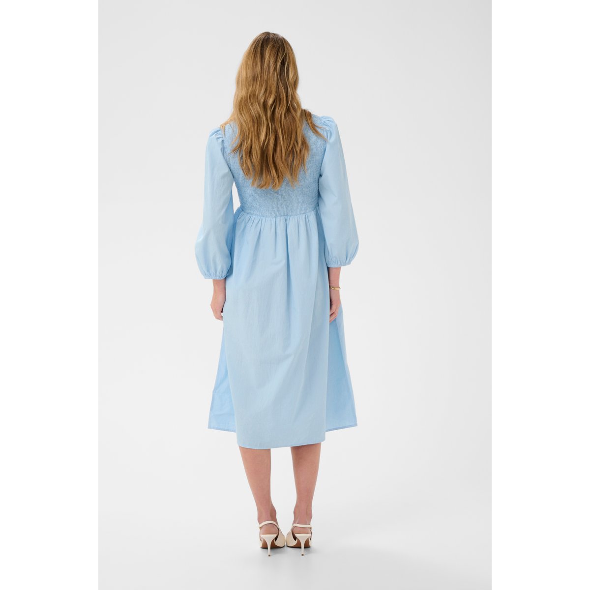 Robe blanc bleu white blue stripe, KAFFE