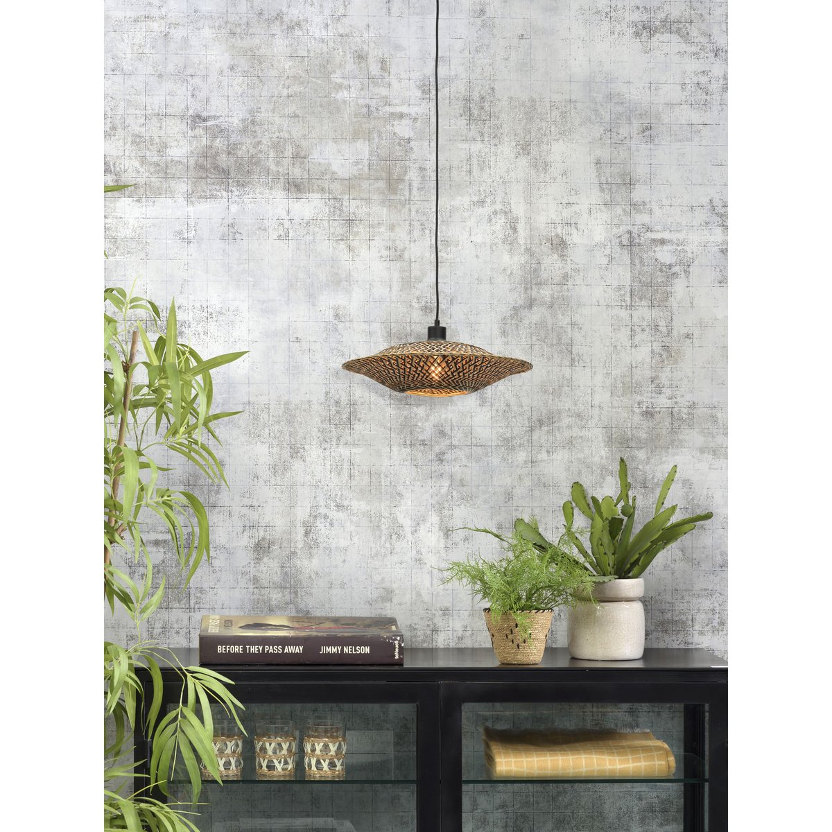 Lampe Suspendue Bambou BALI marron, GOOD & MOJO