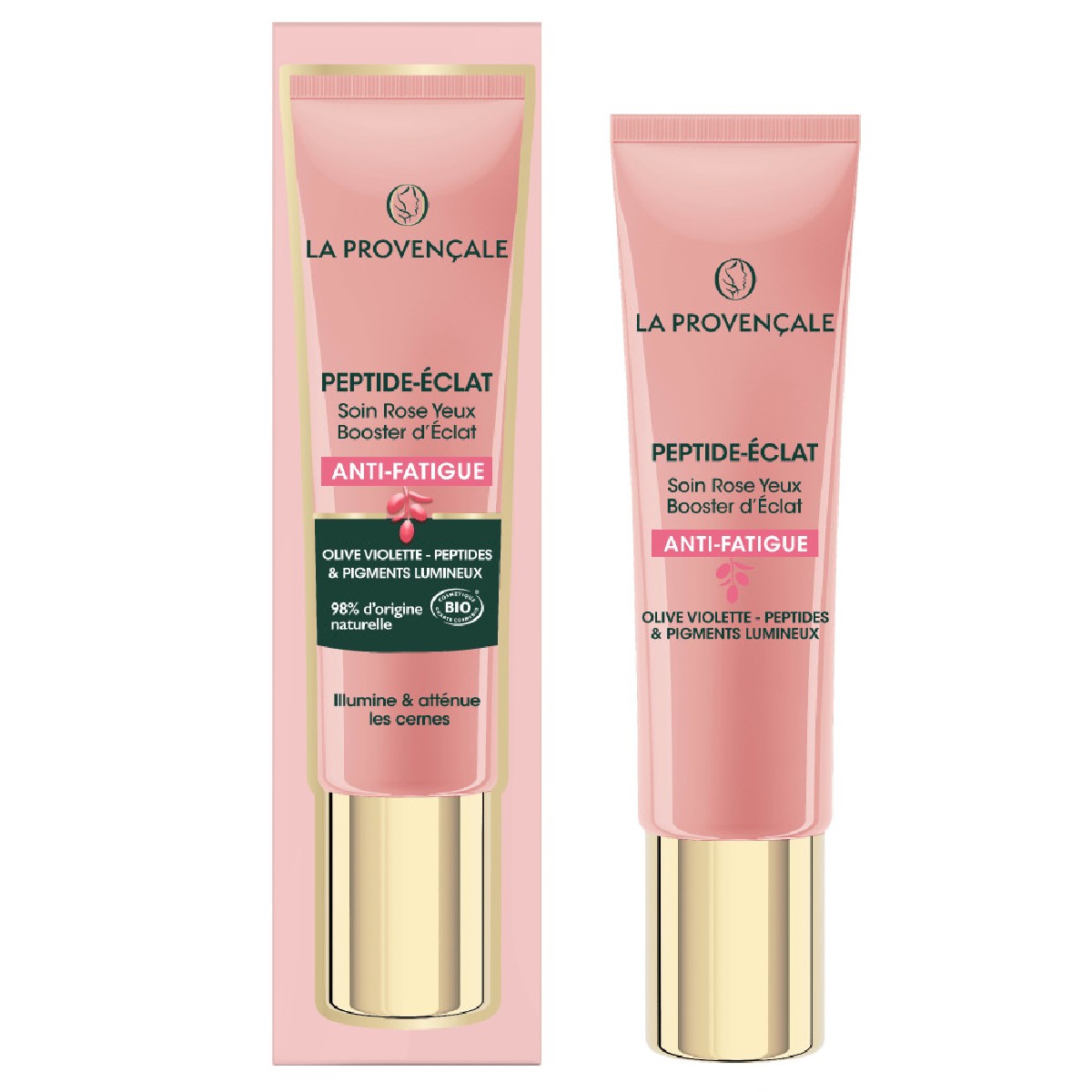 Le Soin Rose Jouvence Yeux Éclat 15ml couleur unique, LA PROVENÇALE