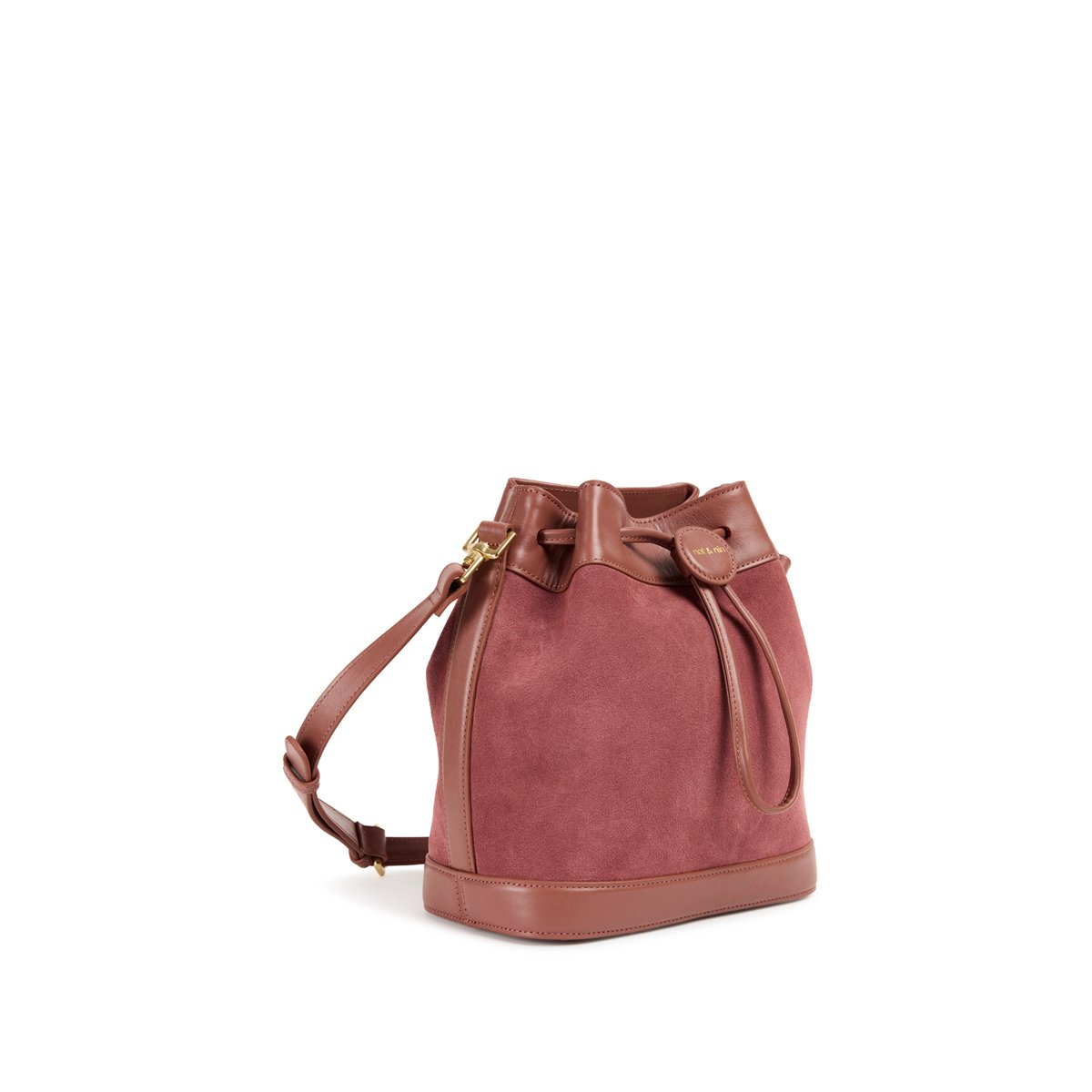 Sac à bandoulière en cuir grainé NORAH vieux rose, NAT & NIN