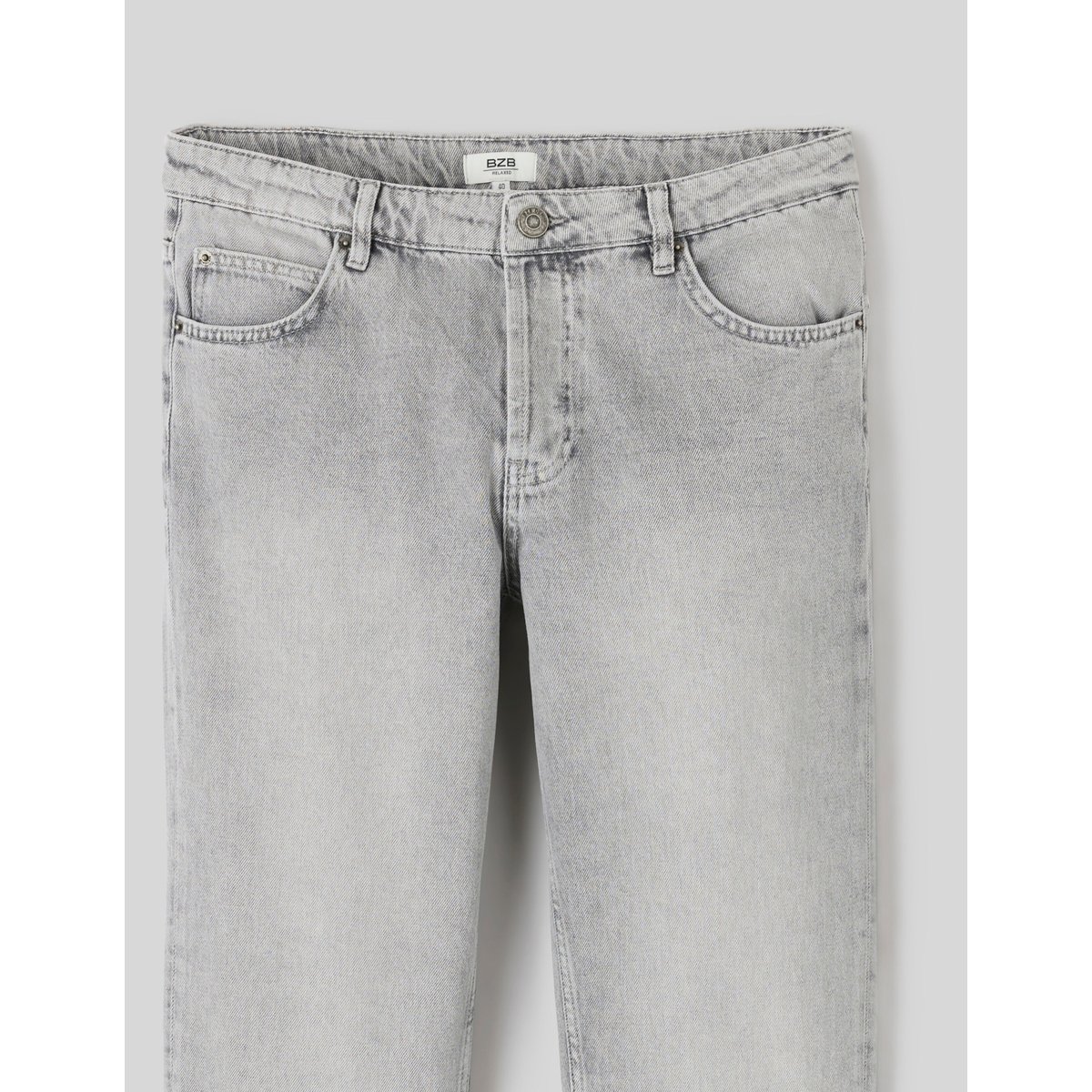 Jean relaxed gris gris clair, BZB