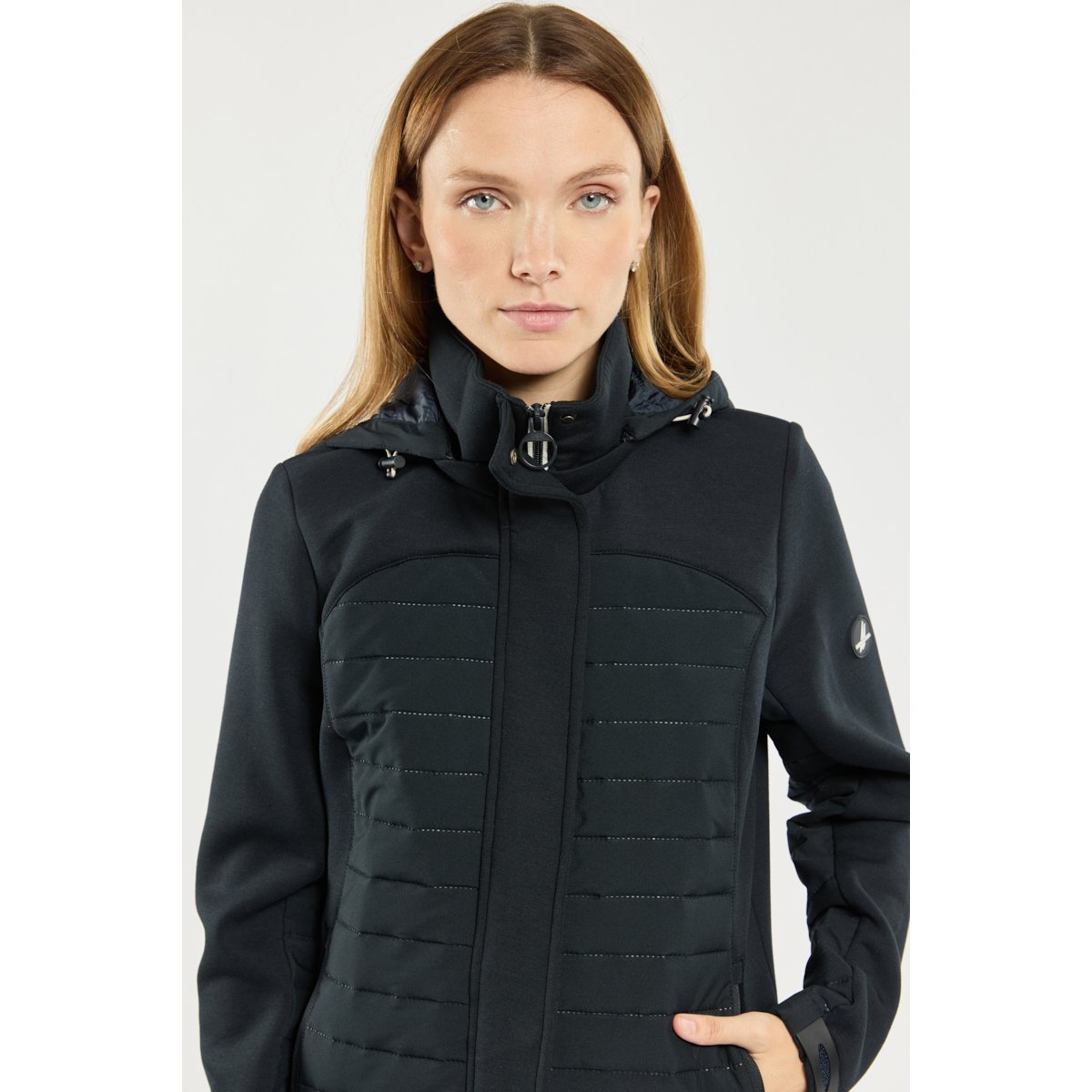 Veste bi-matière MERIDIANE navy, BERMUDES