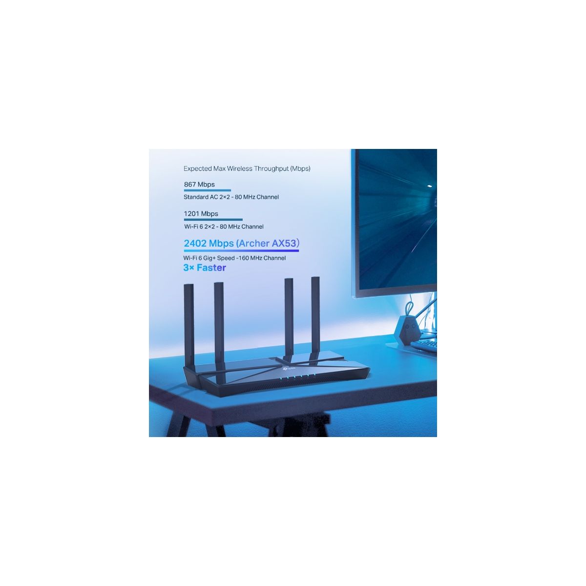 Routeur Wifi Archer AX53 Wifi 6 (AX3000Mbps) couleur unique, TP-LINK