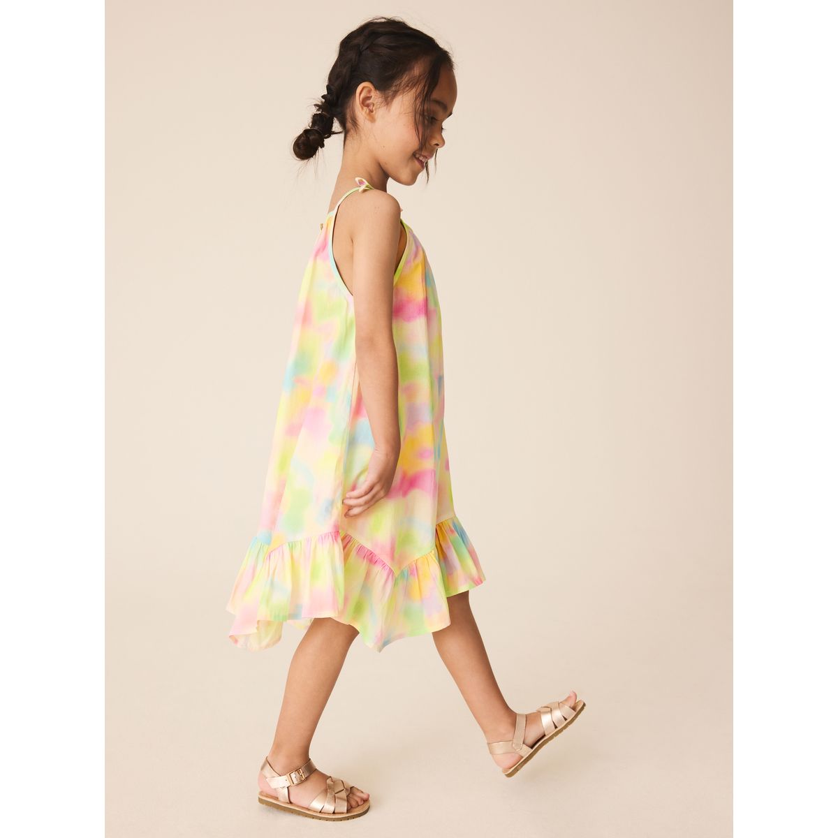 Robe à bretelles motif métavers multi-couleurs, NEXT