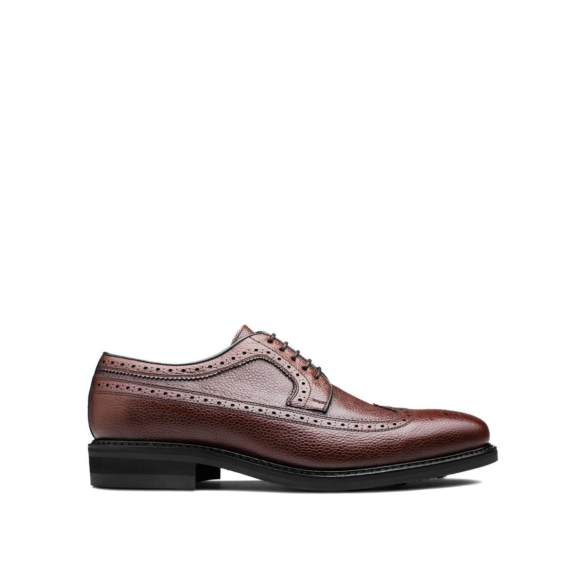 Derby cuir grainé BARTON marron, FINSBURY