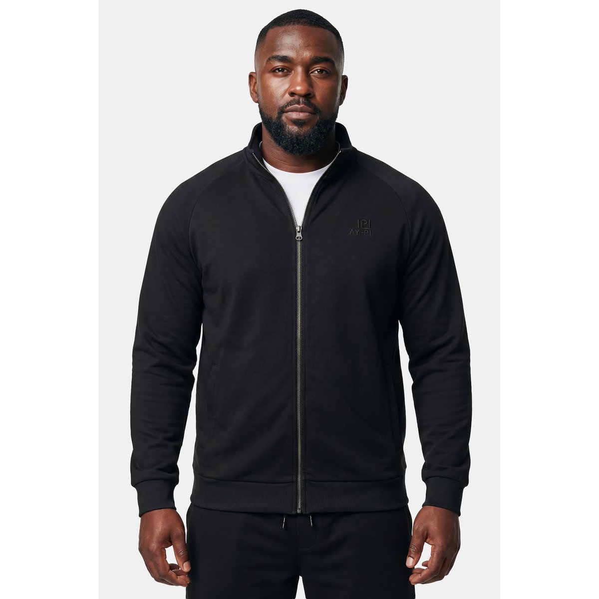 Veste en molleton, col montant noir, JP1880