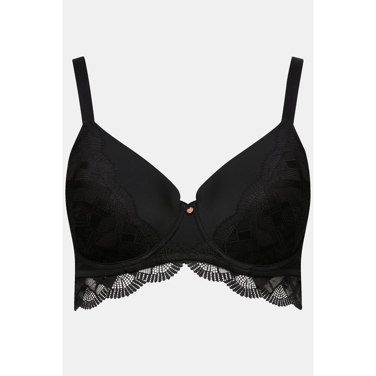 Soutien-gorge à armatures et bonnets souples noir, ULLA POPKEN