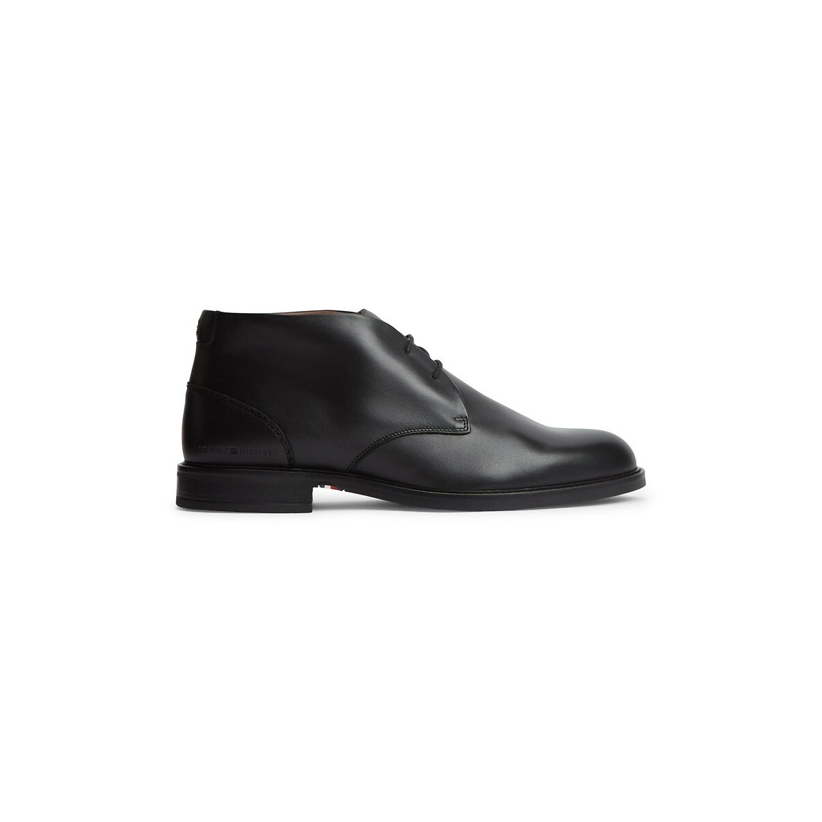 Derbies de cano subido, em pele preto , TOMMY HILFIGER