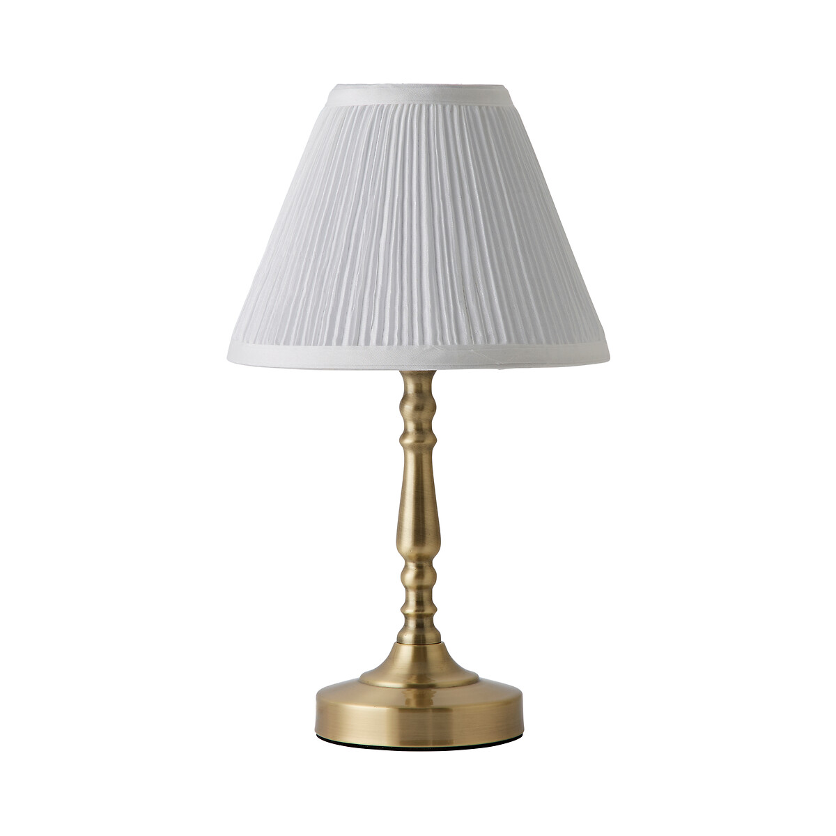 Skye Touch Table Lamp Pleated Shade brushed gold, SO'HOME