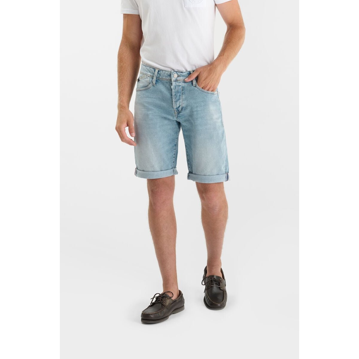 Bermuda short en jeans LANDRES blue, LE TEMPS DES CERISES