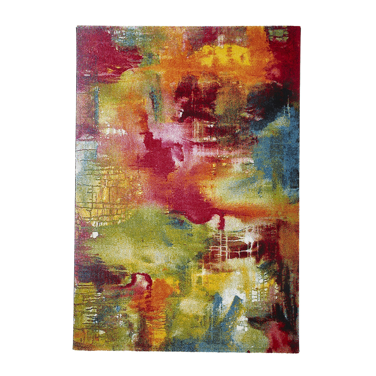 Jewel Bright Abstract Distressed Rug multi-coloured, SO'HOME