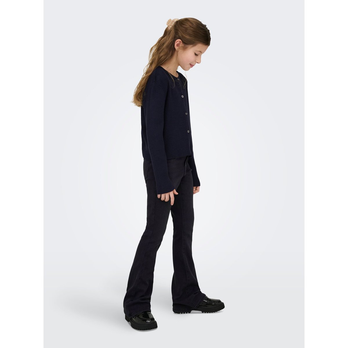 Jean Flared washed black, KIDS ONLY