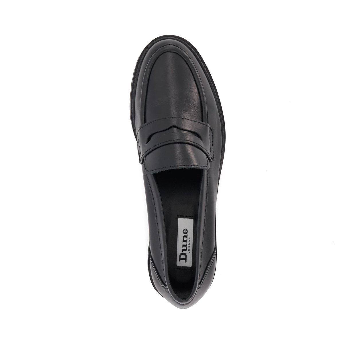 Mocassins à semelle crantée - GILD black-leather, DUNE LONDON