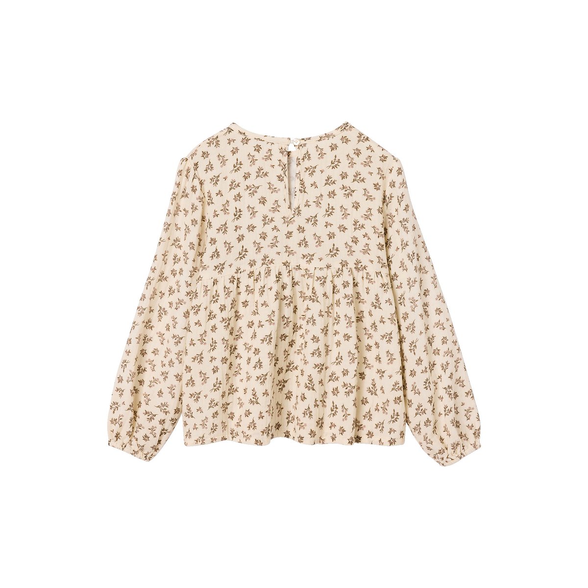 Blouse manches longues écru, VERTBAUDET