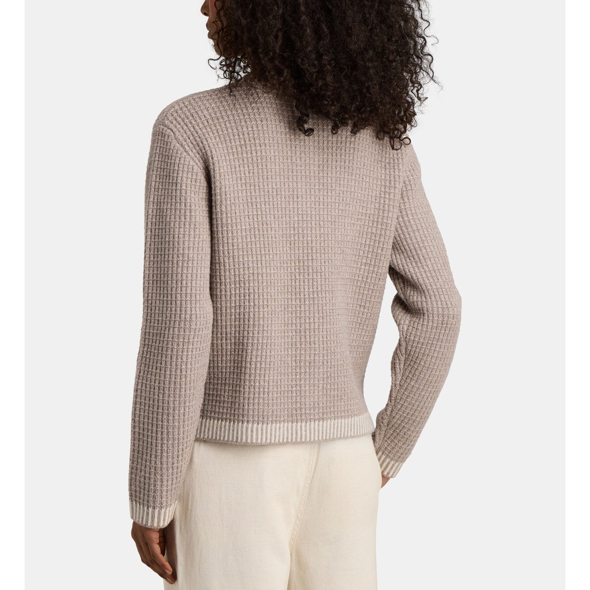 Gilet neville en laine taupe, JODHPUR