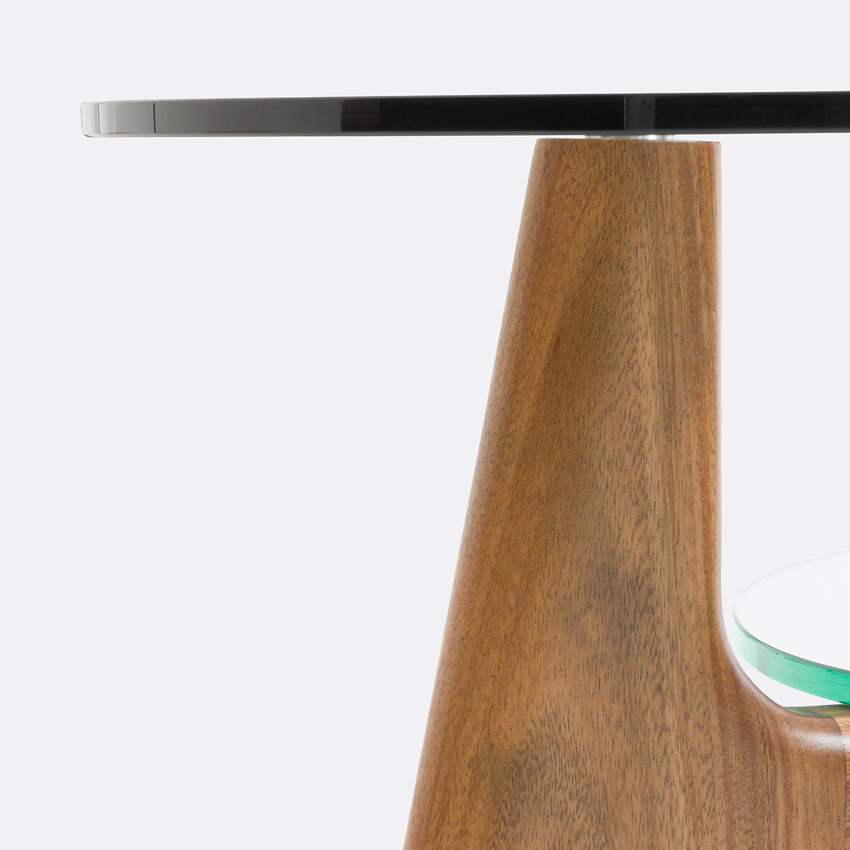 Table basse double plateau verre et noyer, Aiole noyer, LA REDOUTE INTERIEURS