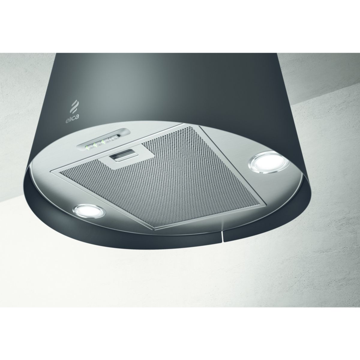 Hotte décorative îlot JUNO BL/F/50 noir, ELICA