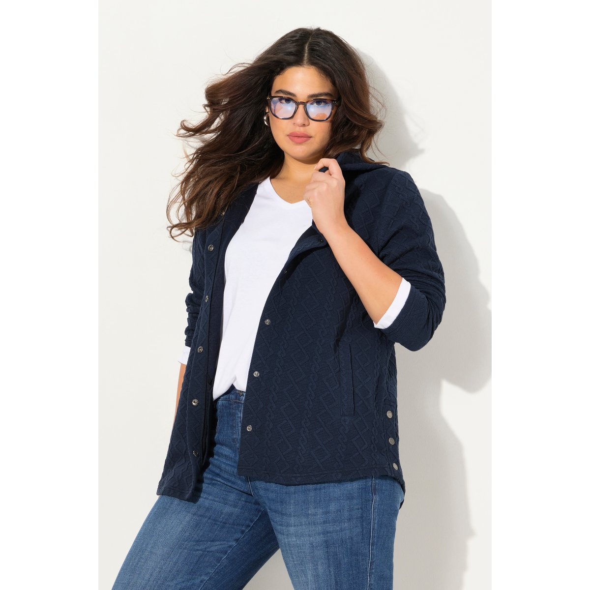 Veste à capuche marine, ULLA POPKEN