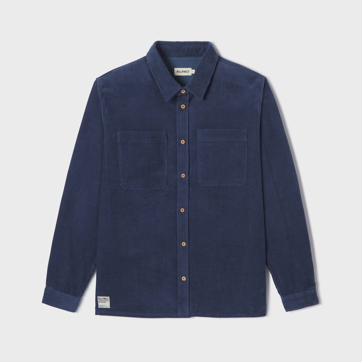 Surchemise oversize en VELOURS bleu, BILLYBELT