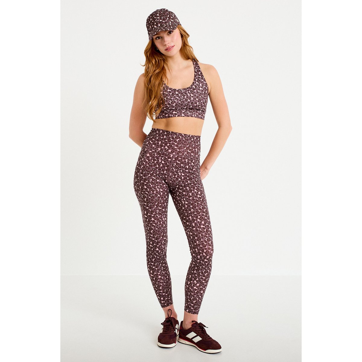 Brassière de sport fines bretelles violet, CACHE CACHE