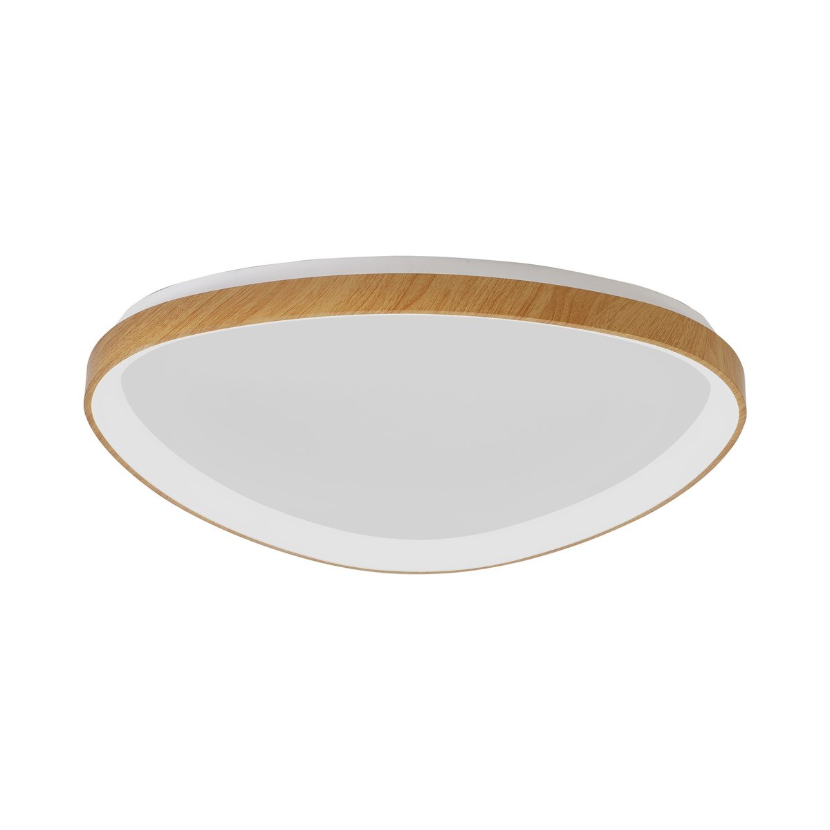 Plafonnier design en métal, D.60.5 bois, MANTRA