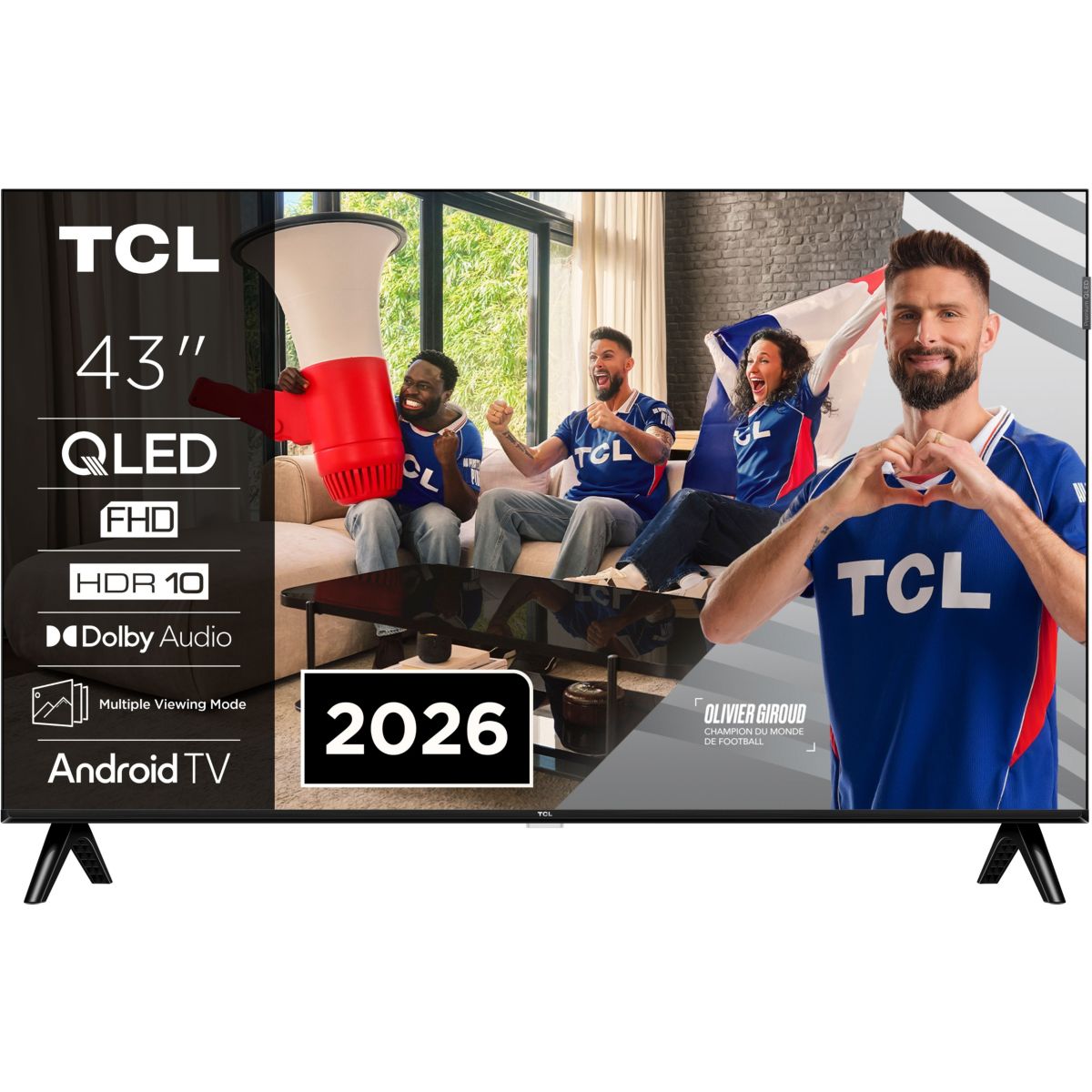 TV QLED 43S5L (2026) 43" (109 cm) noir, TCL