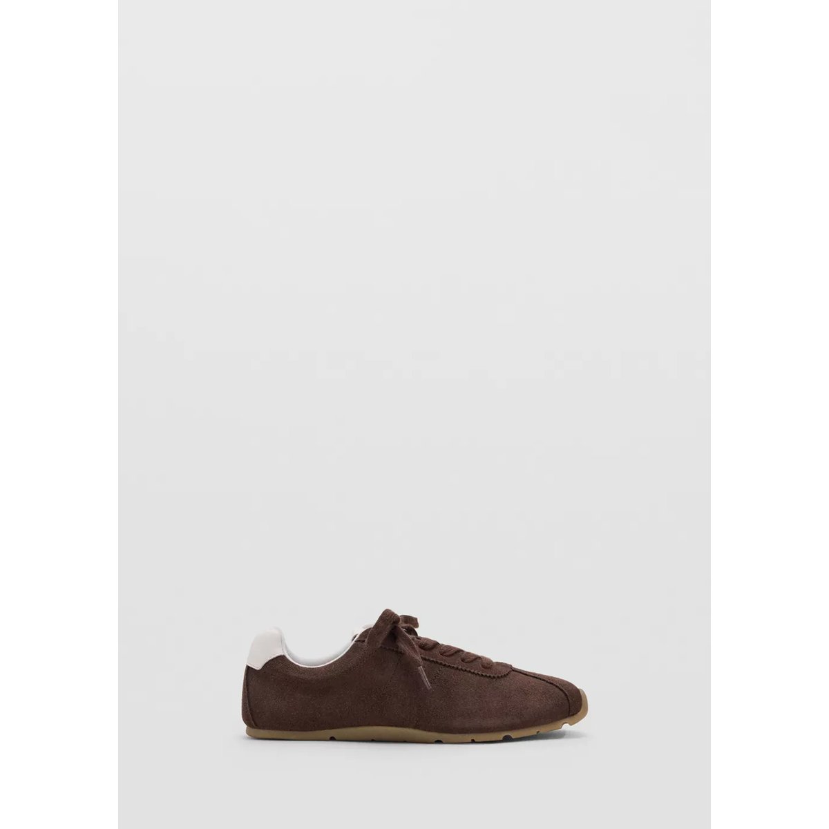 Baskets motif combiné chocolat, MANGO TEEN